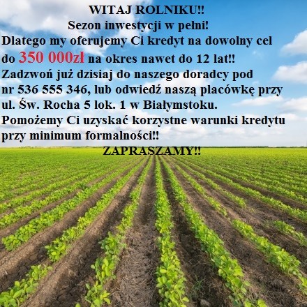 Witaj Rolniku!