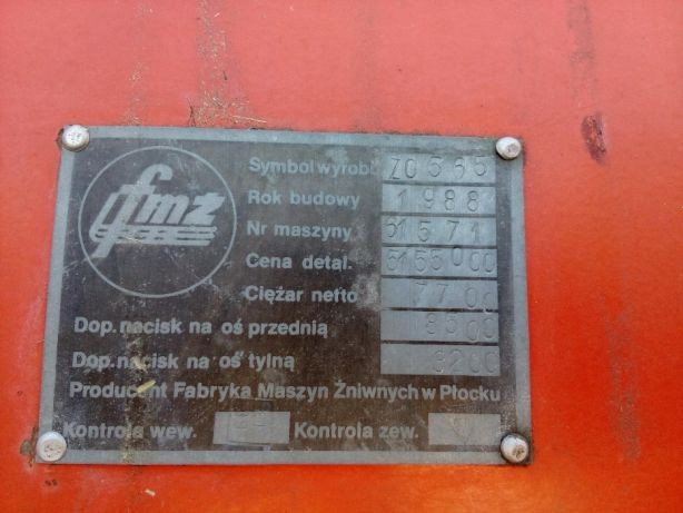 Sprzedam kombajn zbożowy Bizon Super Z-O56 — zdjęcie 3