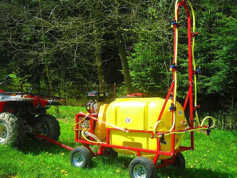 Opryskiwacz wózkowy spalinowy + zamgławiacz, 200l, 6,5 kM, 14-22l/min — zdjęcie 4