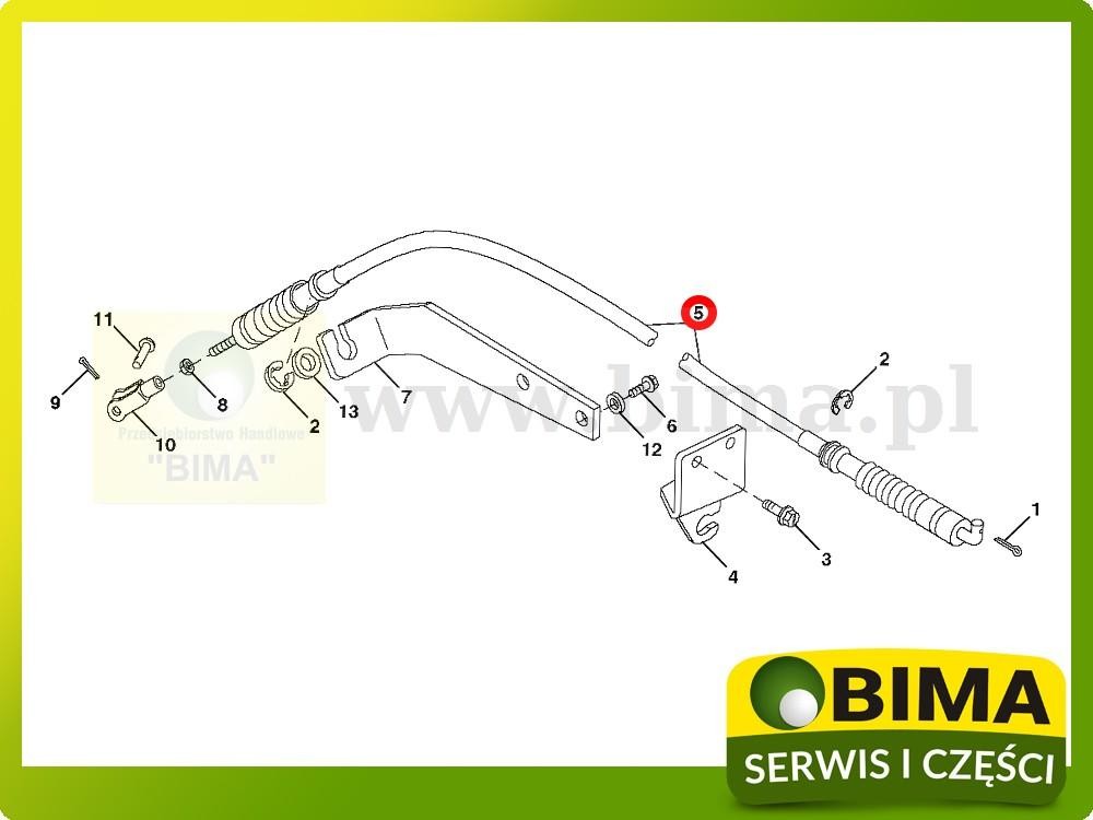 Linka gazu części John Deere 7810,7610,7710,7810,7610 — zdjęcie 2