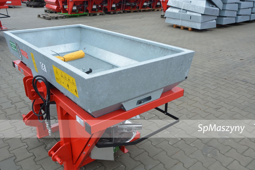 Rozsiewacz do nawozów dwu tarczowy OCYNKOWANY Grass rol Hydraulika  — zdjęcie 5