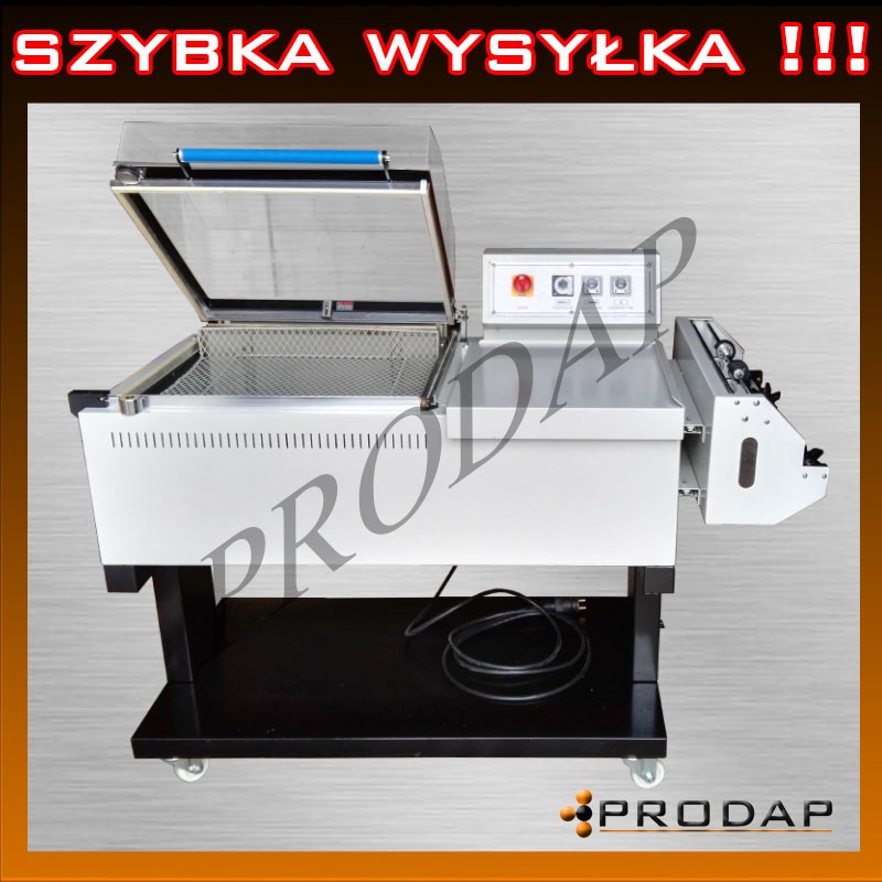 Obkurczarka kloszowa zgrzewarka kątowa 55x40  NOWA FV od ręki  — zdjęcie 1