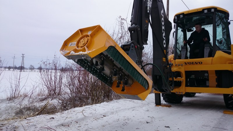 Kosiarka bijakowa do koparko-ładowarki CAT, JCB, KOMATSU, VOLVO, CASE — zdjęcie 3