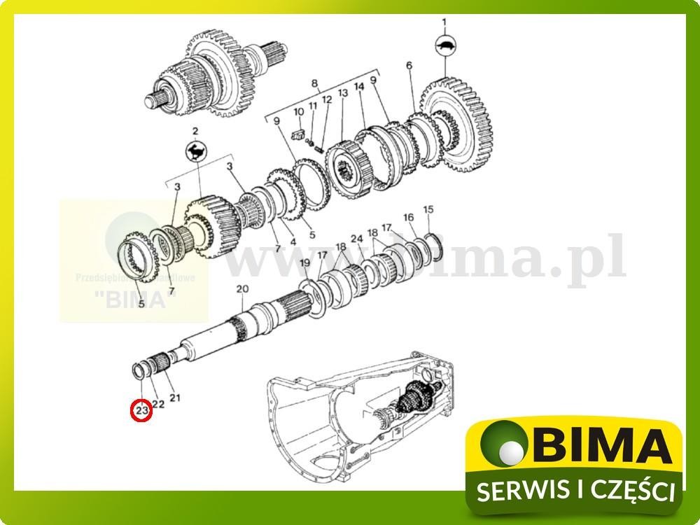 Pierścień zabezpieczający Massey Ferguson 3035,3115 — zdjęcie 2