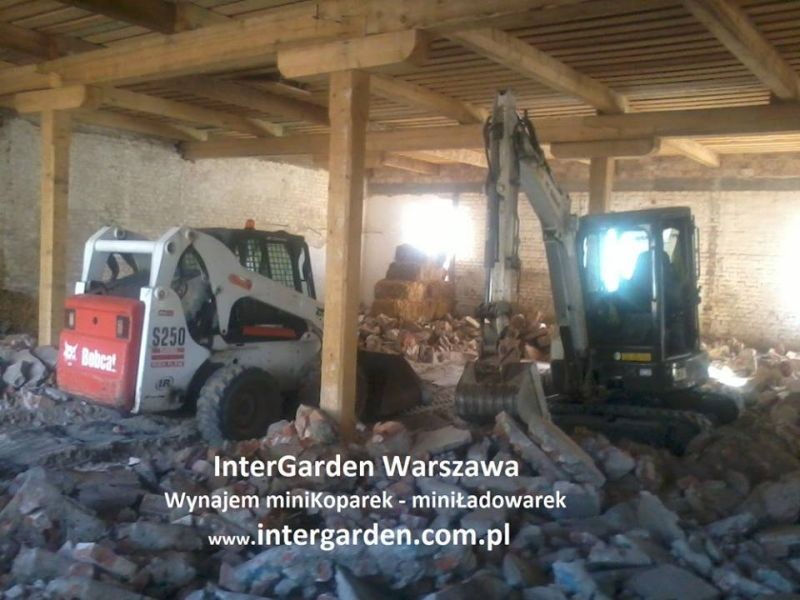 Usługi wynajem minikoparki miniładowarki BOBCAT WARSZAWA — zdjęcie 8