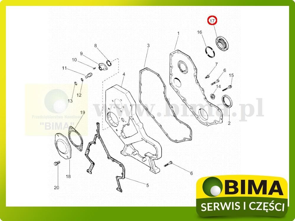Zaślepka pokrywy silnika Case IH MX100,MX110,MX120 — zdjęcie 2