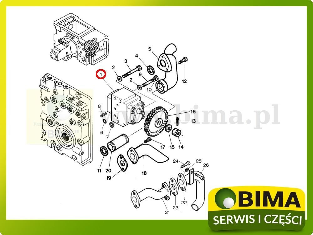 Pompa hydrauliczna oryginał Massey Ferguson 8150,8160 — zdjęcie 3