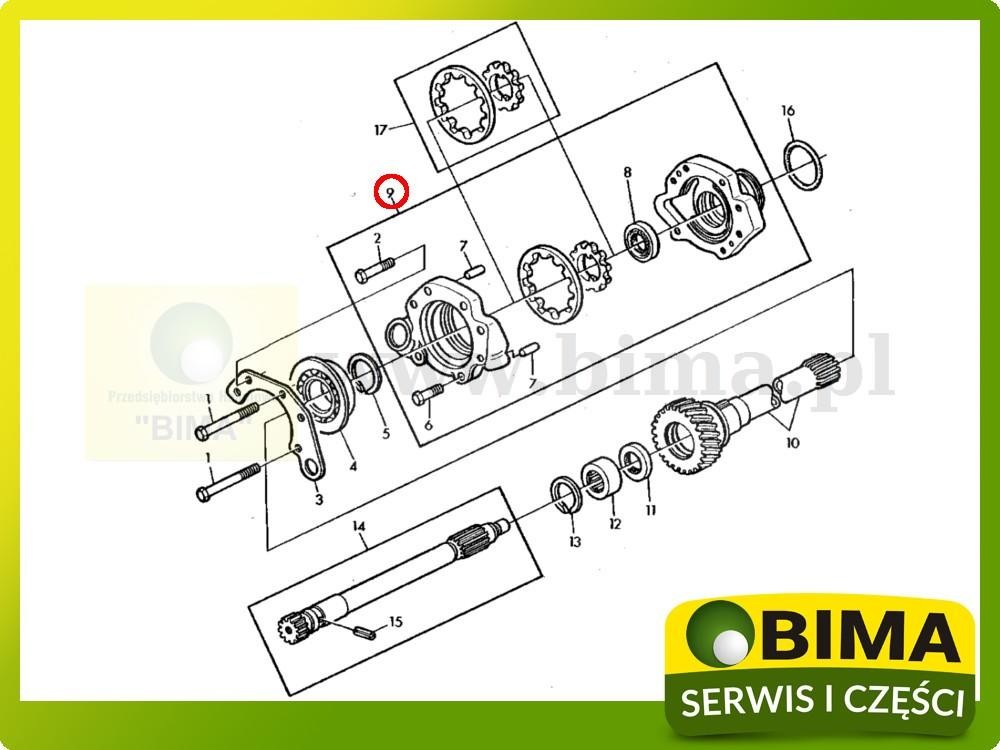 Pompa hydrauliczna wewnętrzna skrzyni John Deere 2555 — zdjęcie 4