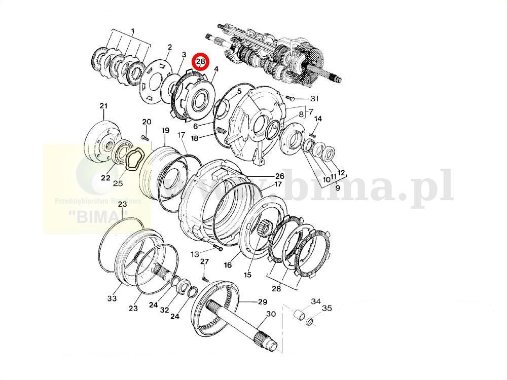 Tarcza cierna dynashift MF Massey Ferguson 3125,3635 — zdjęcie 2