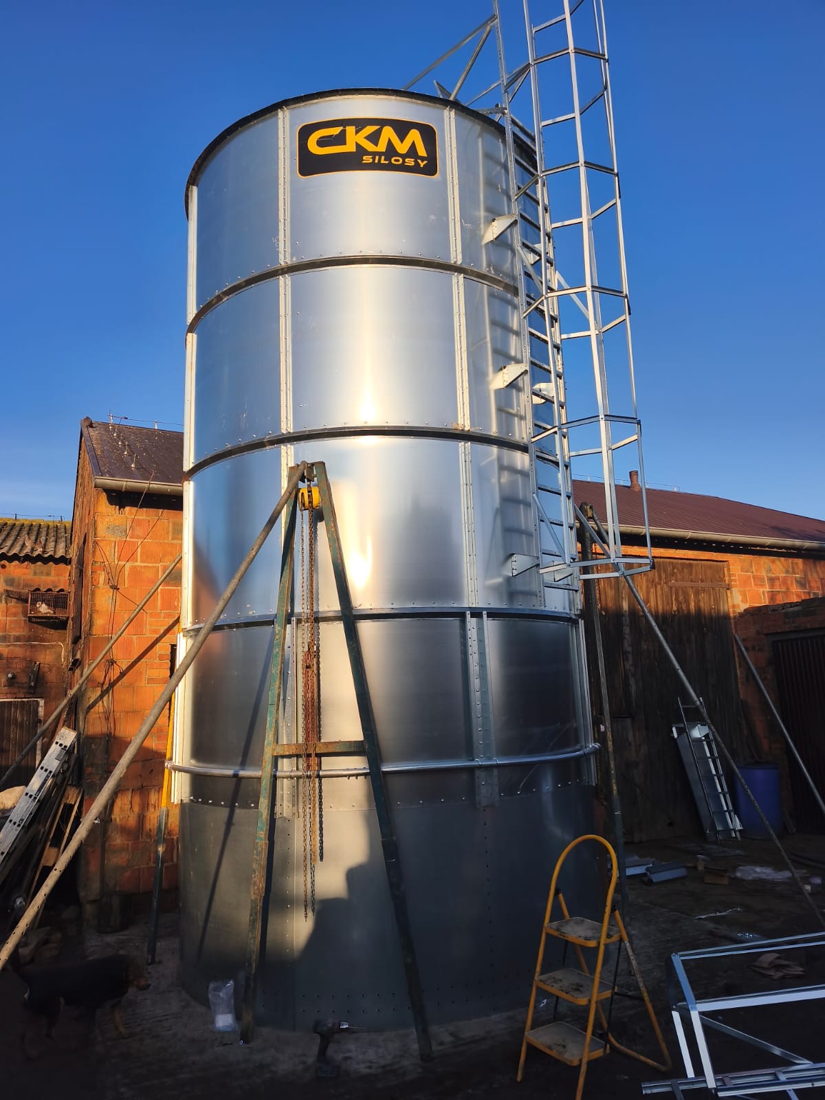 Silos lejowy 107 Ton - montaż - transport - szybki termin — zdjęcie 3