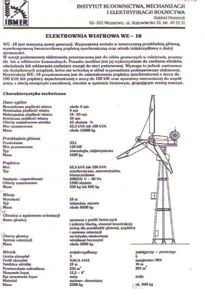 Sprzedam elektrownię wiatrową WE-18 — zdjęcie 2