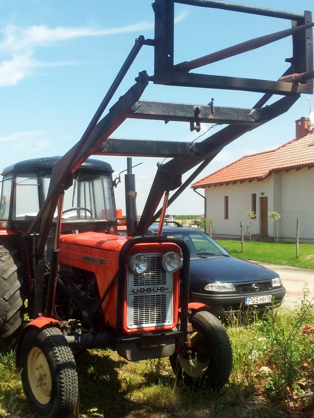 Ursus C 360 + TUR Z WIDŁAMI I ŁYŻKĄ - 1977