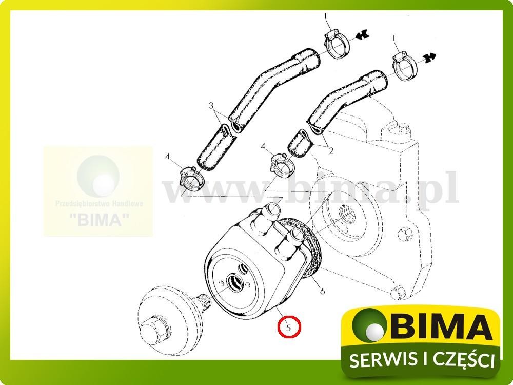 Chłodnica oleju John Deere 2555,3650,3155,6100,6200 — zdjęcie 2
