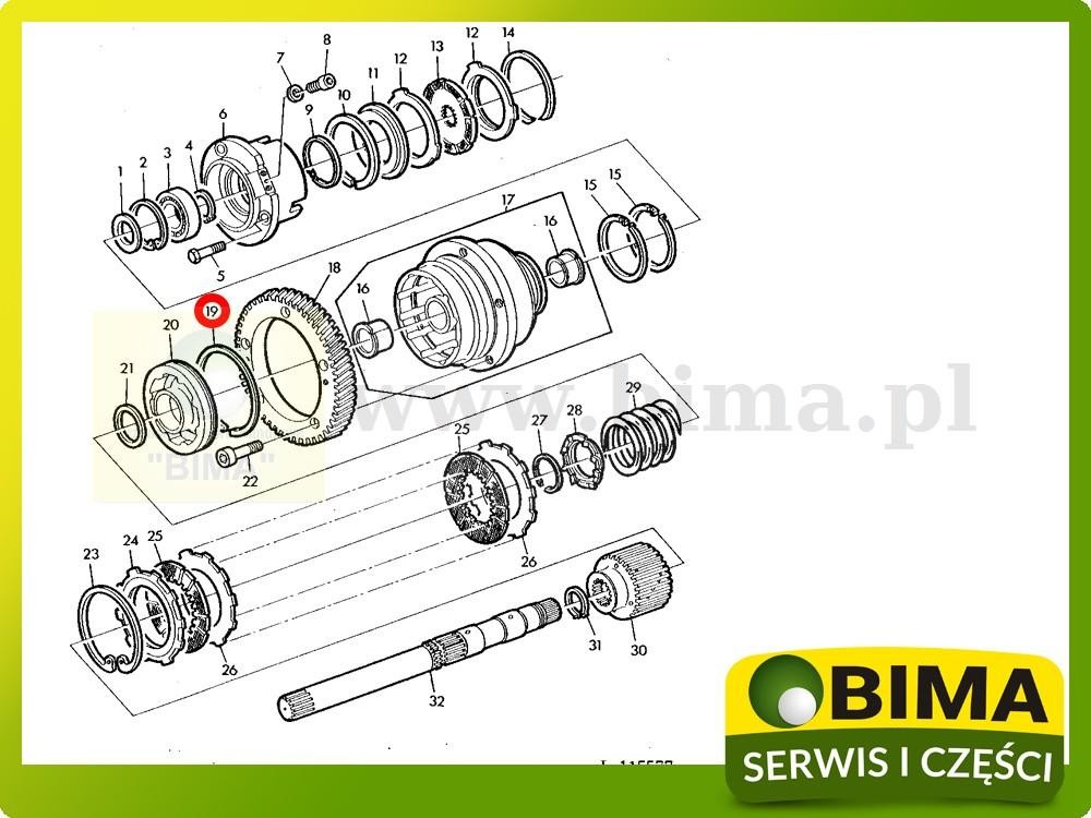 Pierścień uszczelniający John Deere 2255,2350,2550,2750 — zdjęcie 2