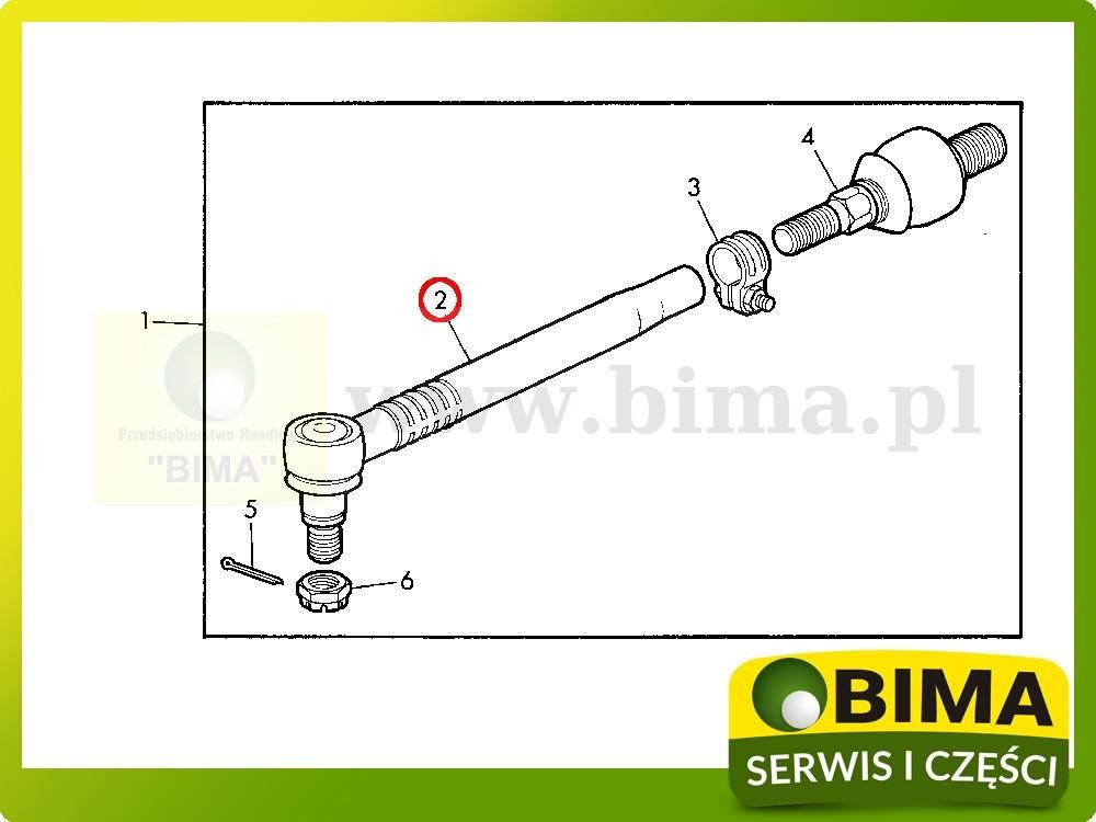 Przegub kulowy John Deere 2040,2140,2350,2550,2750,2650 — zdjęcie 2