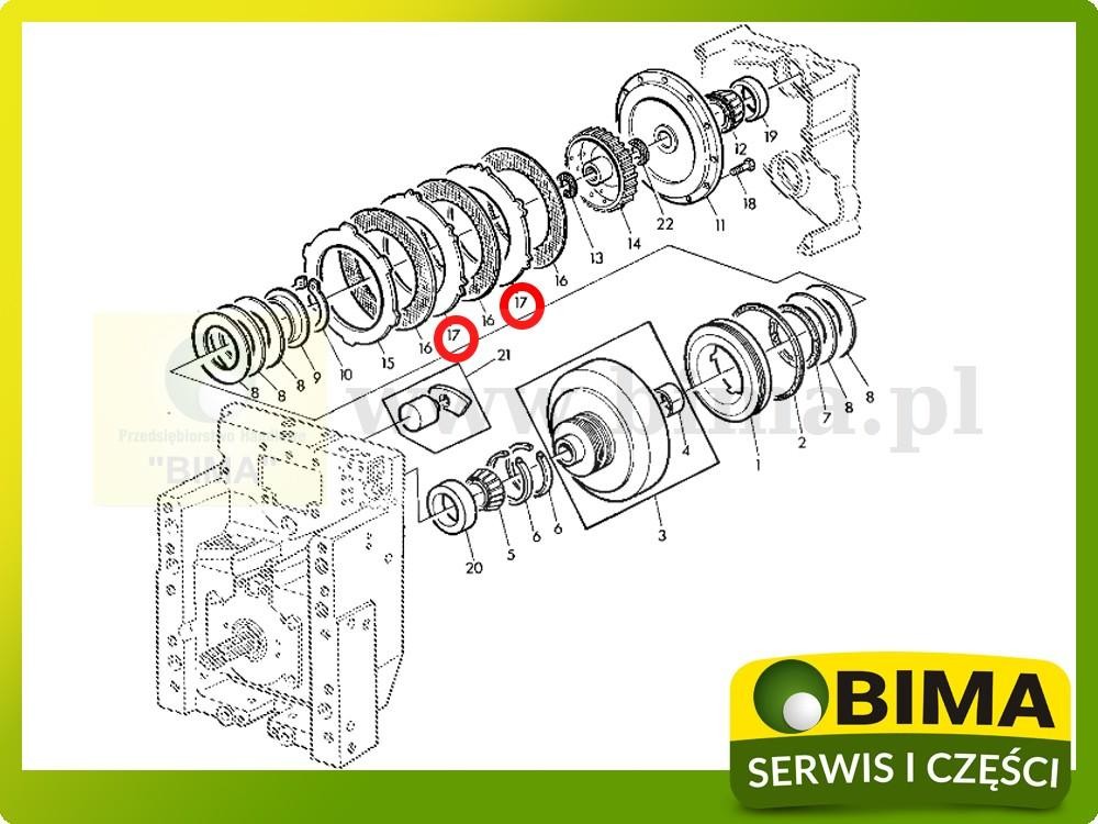 Przekładka sprzęgła wom John Deere 6300,6310,6320,6325 — zdjęcie 2