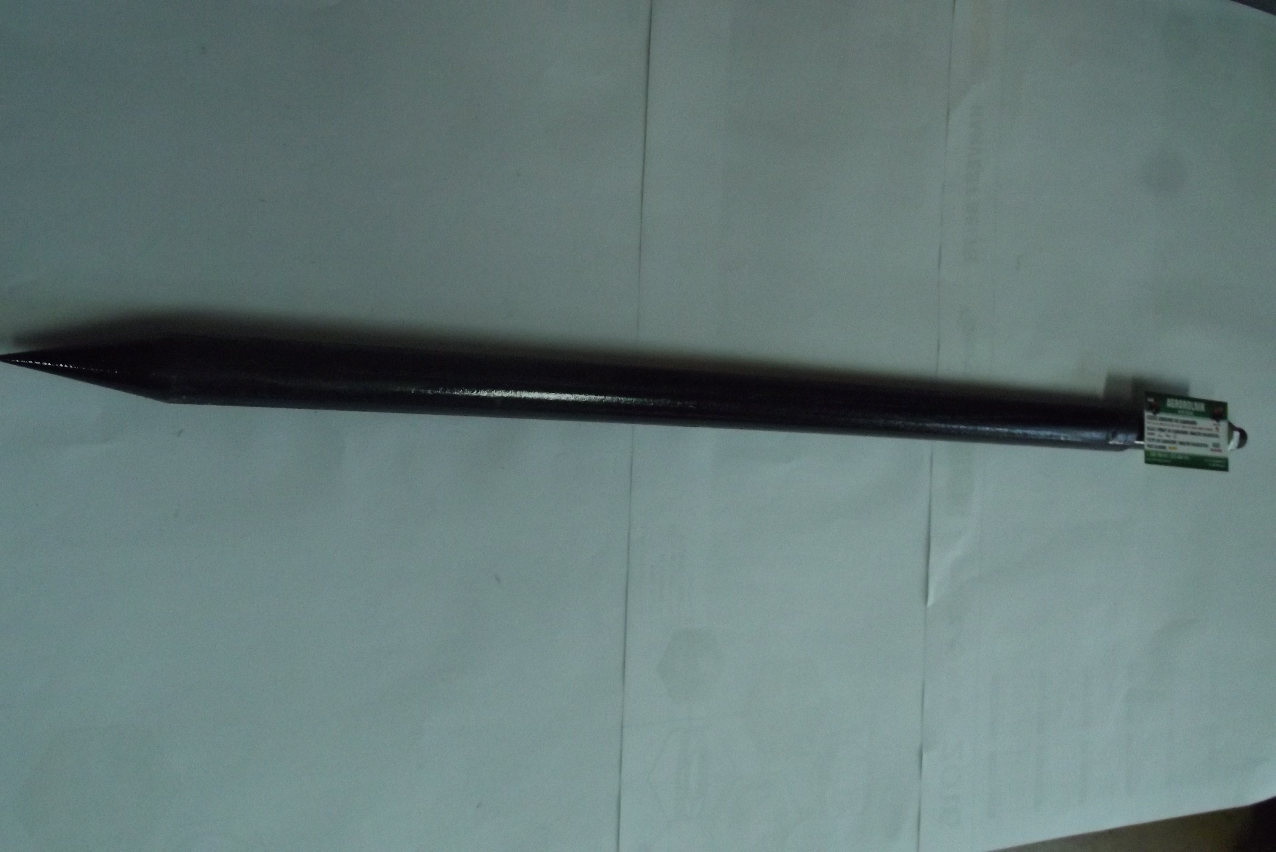 Ząb ładowacza prosty L-600 mm M16 x1,5 z nakrętką stożkową .  — zdjęcie 1