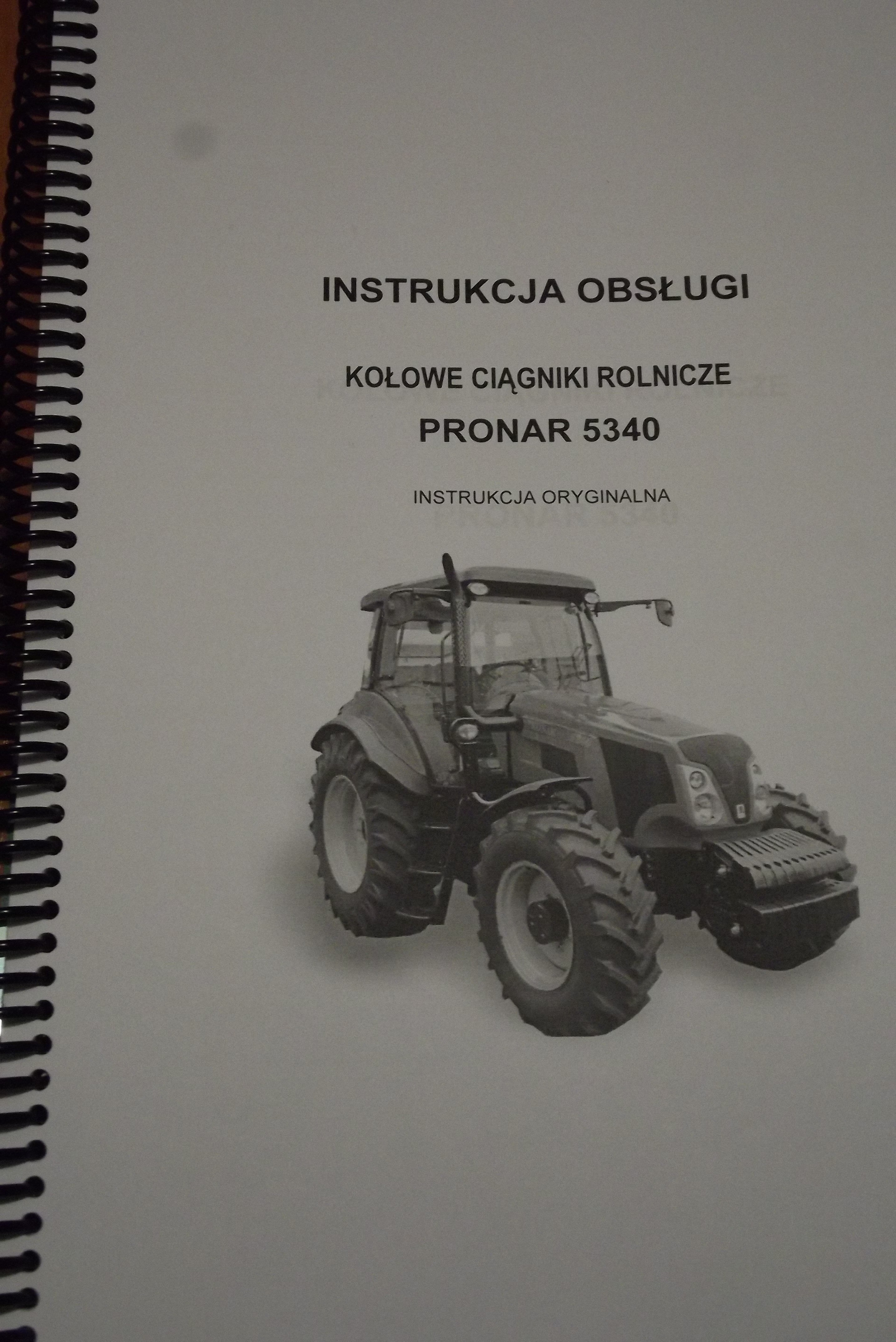 Instrukcja obsługi ciągnika PRONAR 5340.   — zdjęcie 1