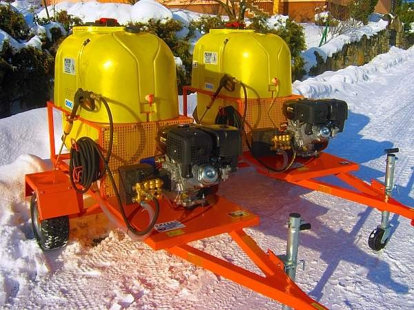 Myjka ciśnieniowa 250 BAR (15l / min ) na podwoziu jezdnym, 13 kM 200L — zdjęcie 5