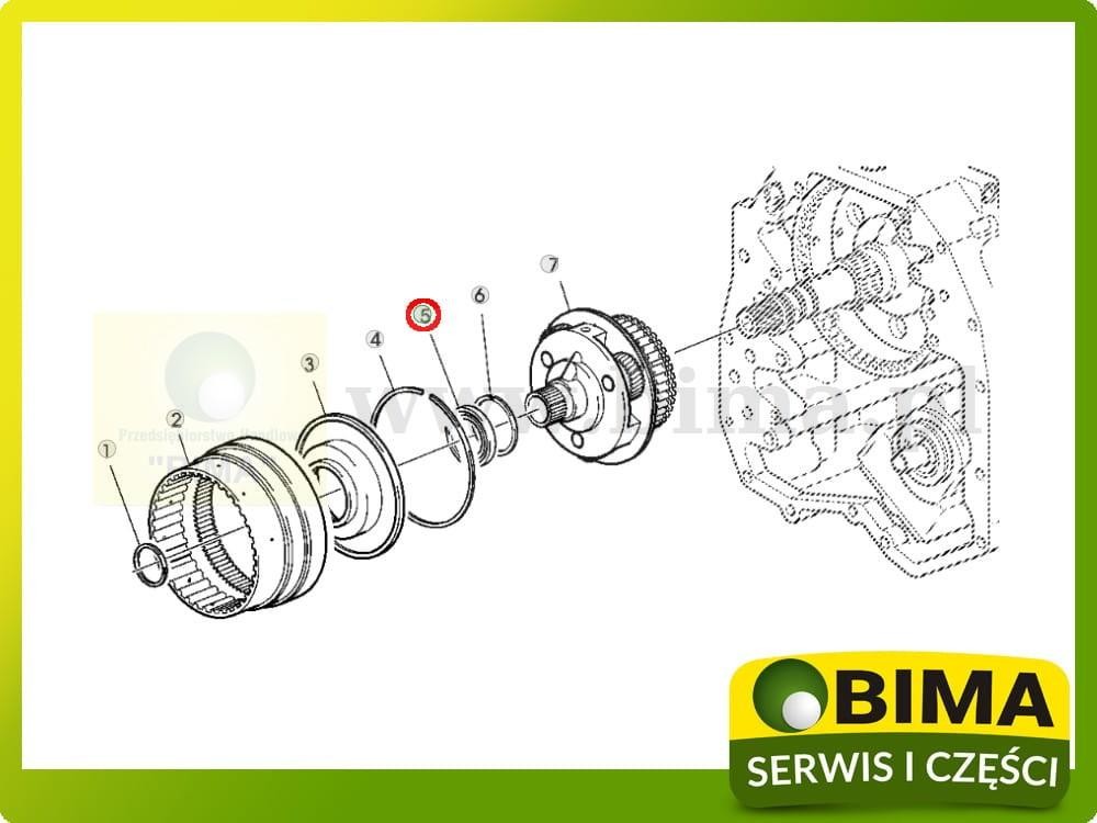 Łożysko skrzyni biegów John Deere 6910,6910S,6920,6920S — zdjęcie 2