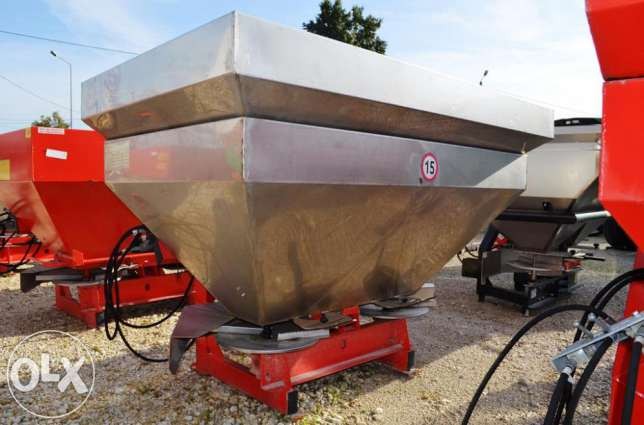 Rozsiewacz do nawozów zawieszany WOPROL 1200KG KWASO — zdjęcie 3