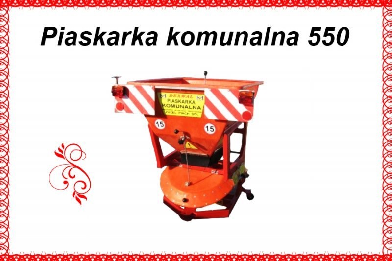Piaskarka komunalna drogowa 380 L / 550 kg — zdjęcie 1