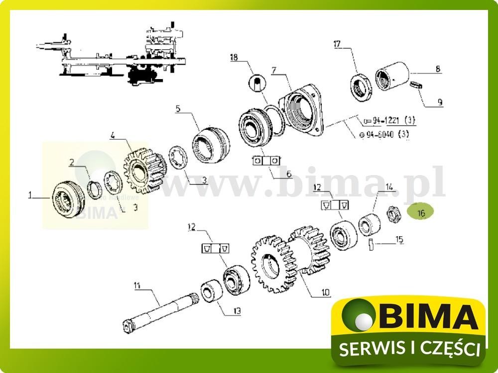 Nakrętka skrzyni biegów Renault CLAAS 106-54,Temis 550 — zdjęcie 3