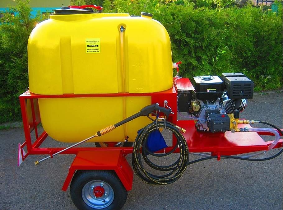 Myjka ciśnieniowa 250 BAR (15l / min ) na podwoziu jezdnym, 13 kM 200L — zdjęcie 2