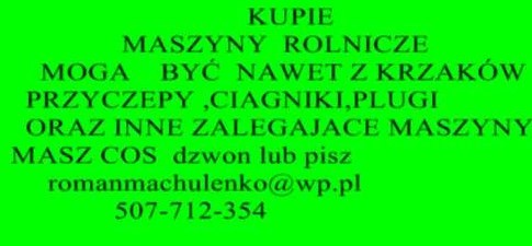 kupie przyczepe wywrotke i inne maszyny z krzaków