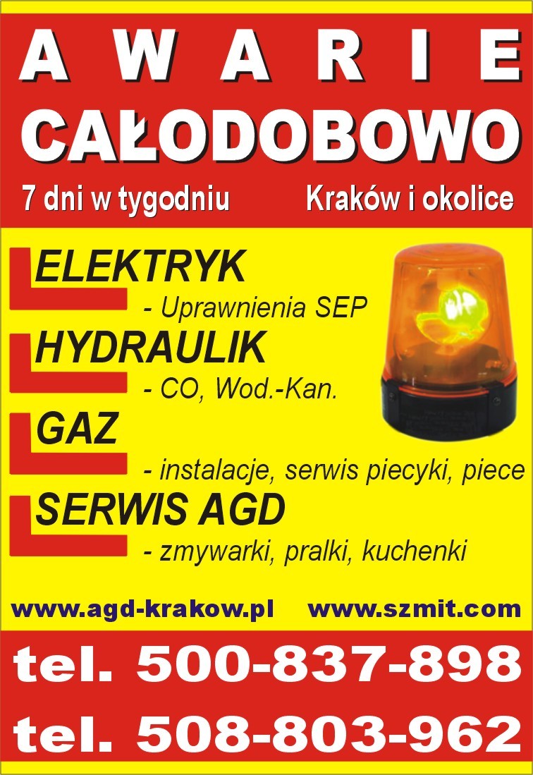Kraków naprawa piecyków gazowych tel.508-803-962