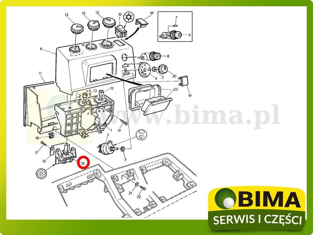 Włącznik przełącznik dmuchawy John Deere 6145M,6150M — zdjęcie 2