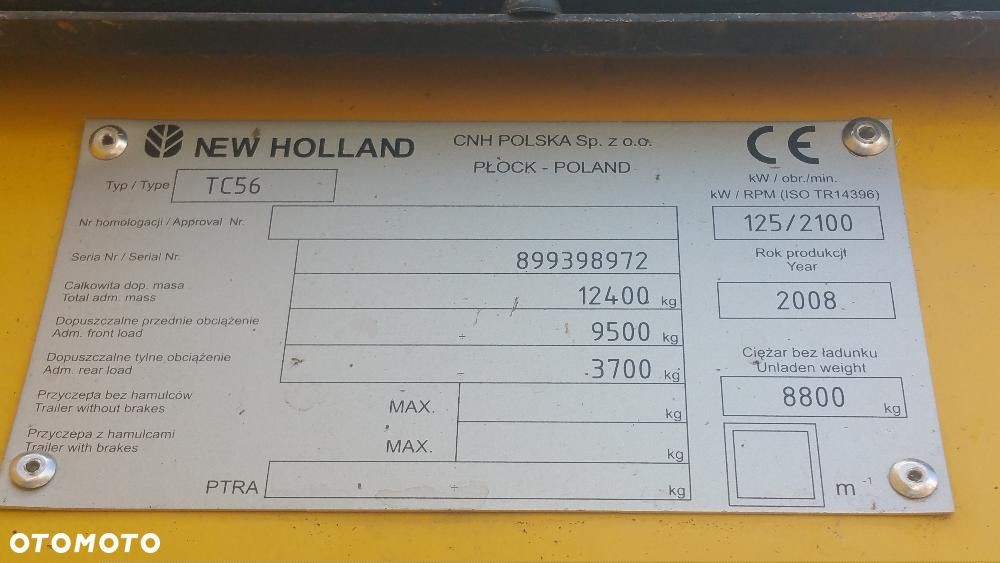 New Holland TC 56 ~`Krajowy~` Kombajn zbożowy — zdjęcie 7