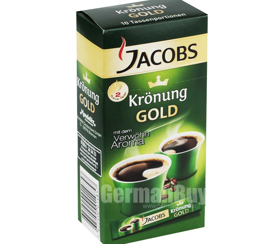 Jacobs Kronung mielonej kawy 500g dostępne z niemieckim i polskim teks