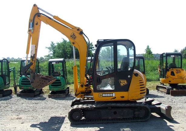 Minikoparka gąsienicowa JCB 8060 z roku 2007 — zdjęcie 1
