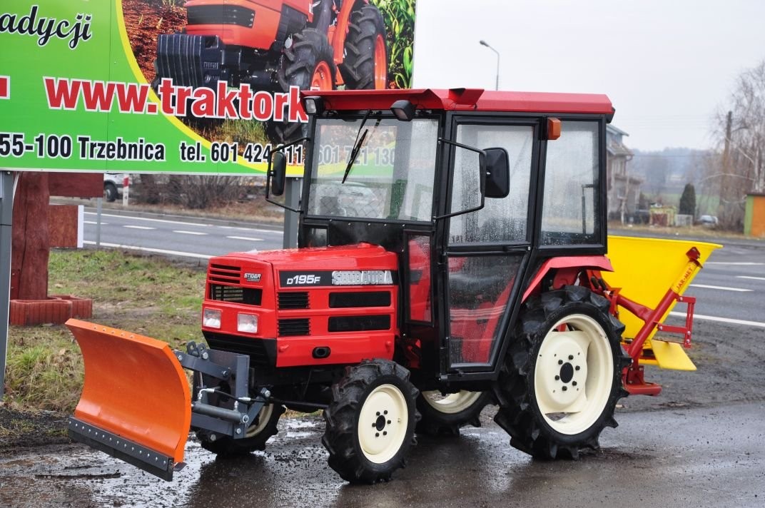 traktorek komunalny Shibaura 19KM 4x4 kabina pług — zdjęcie 2