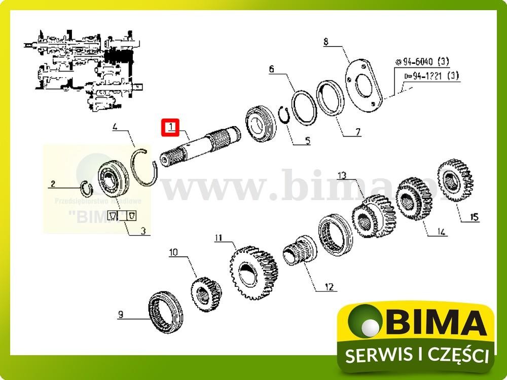 Używany wałek pośredni Renault CLAAS 103-12,103-14 — zdjęcie 3