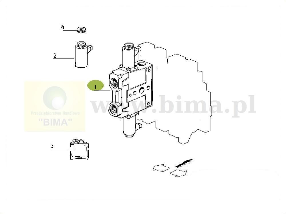 Rozdzielacz hydrauliczny hydrauliki Renault CLAAS Ares 71 — zdjęcie 4