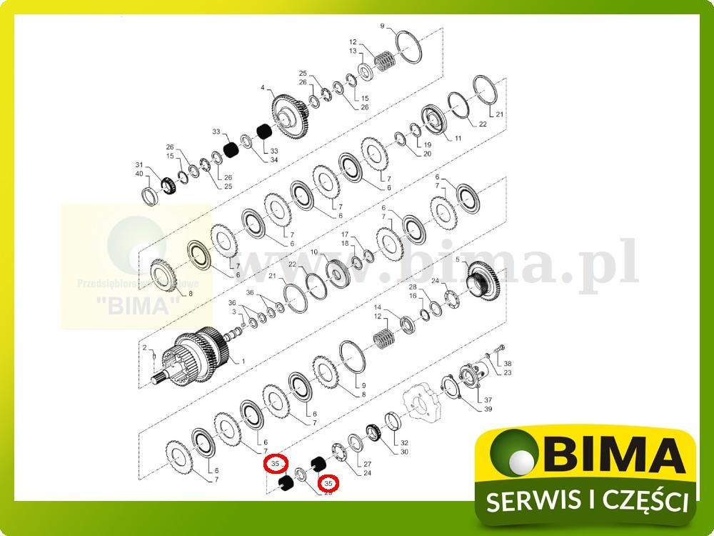 Łożysko igiełkowe Case IH MX100,MX110,MX120,MX100,MX110 — zdjęcie 3