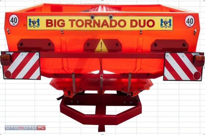 Rozsiewacz nawozów Tornado  DUO 850l 1200kg turbina 2017 — zdjęcie 1