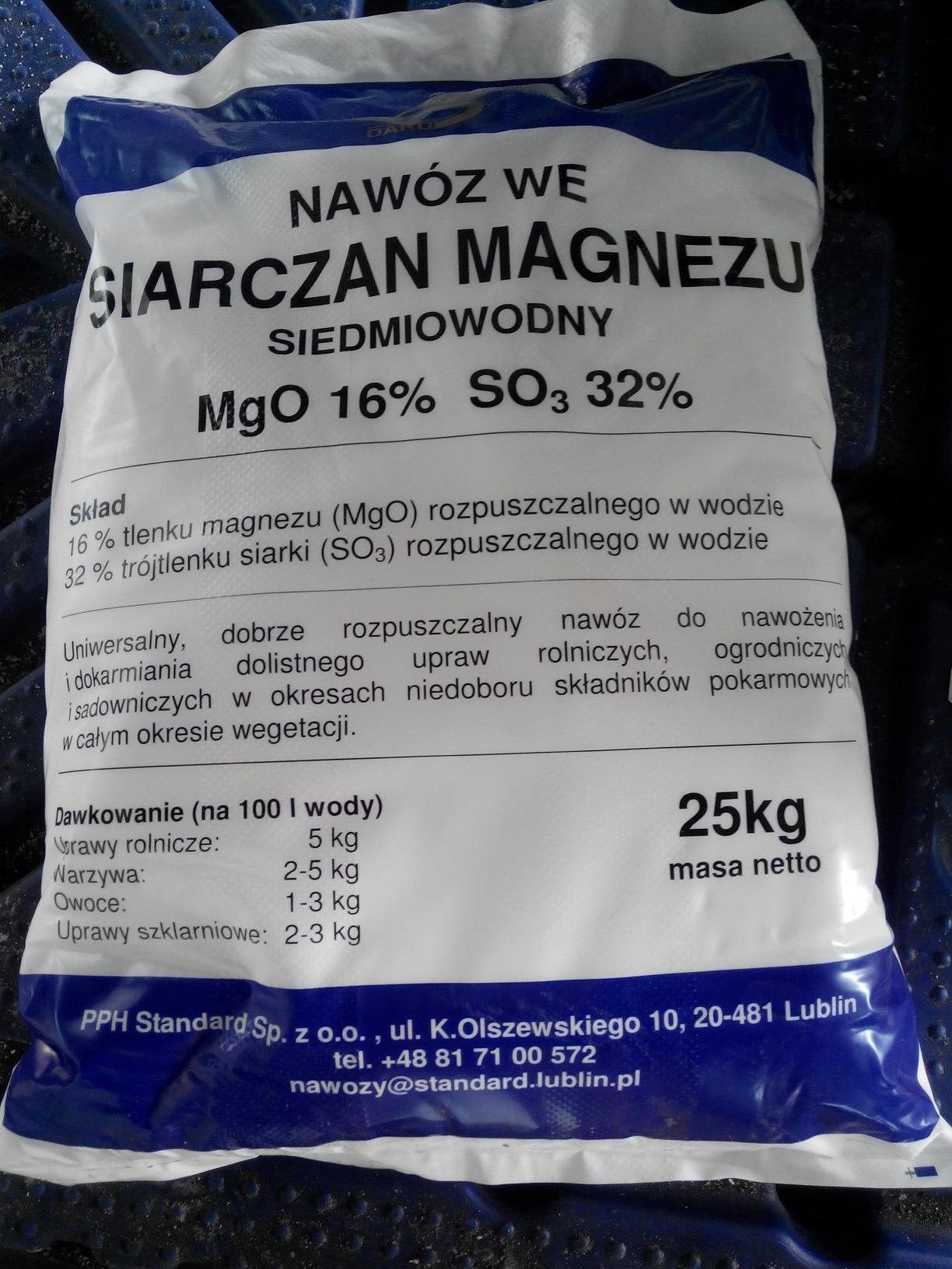 Sprzedam Nawóz WE - Siarczan Magnezu Siedmiowodny