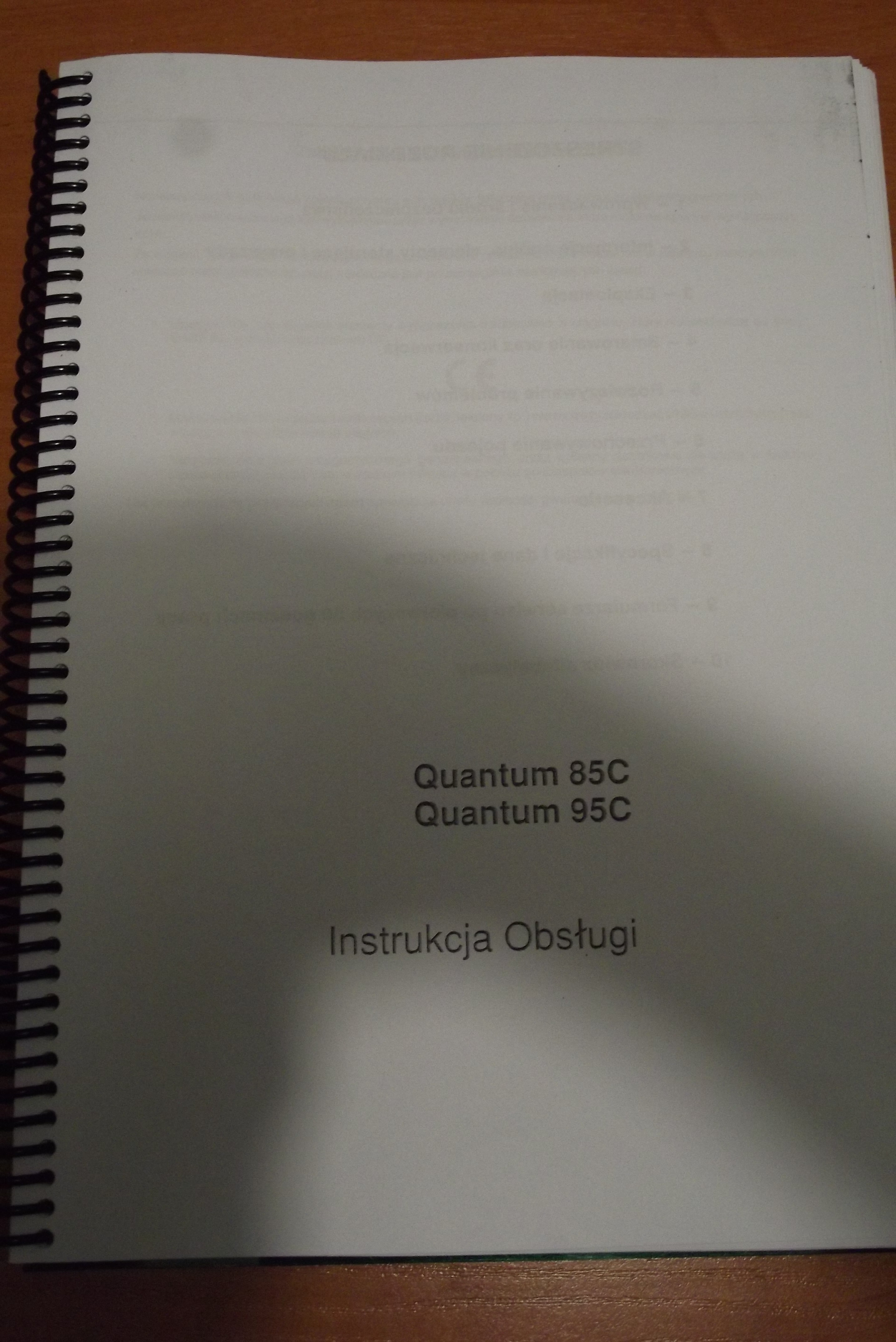 Instrukcja obsługi ciągnika CASE Quantum 85C,95C.   — zdjęcie 1