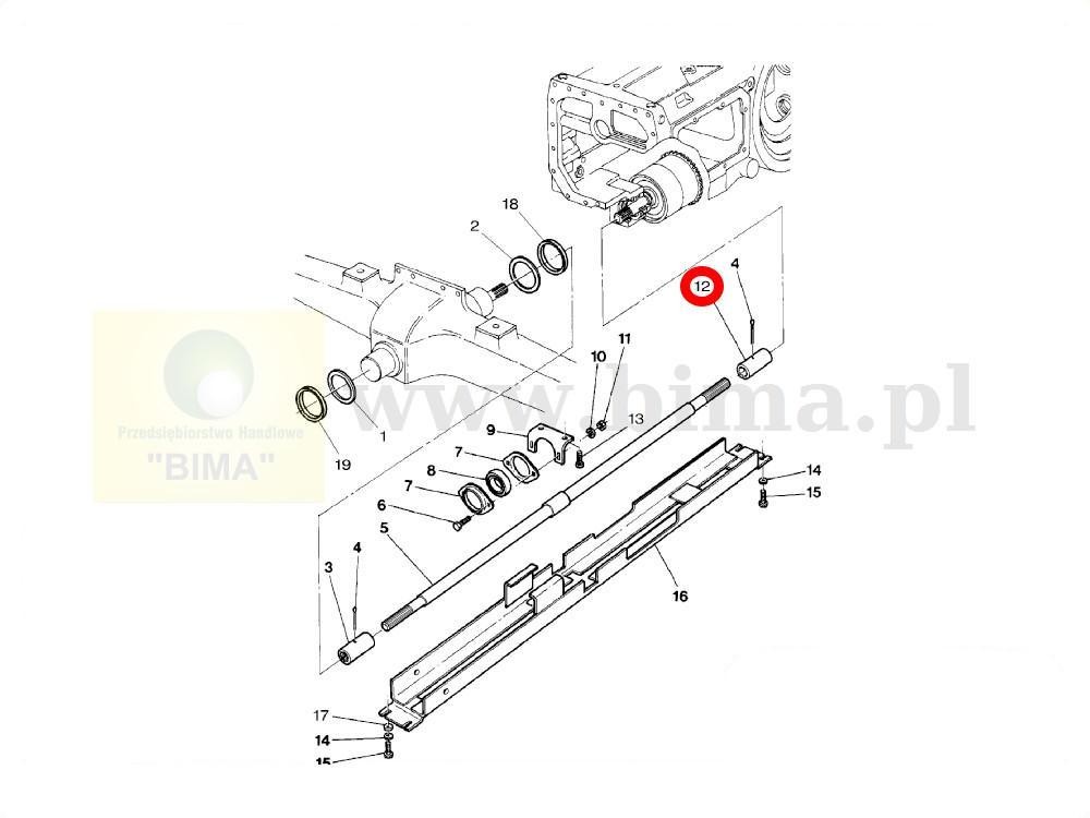 Łącznik tuleja przedniego napędu MF Massey Ferguson 3080, — zdjęcie 2