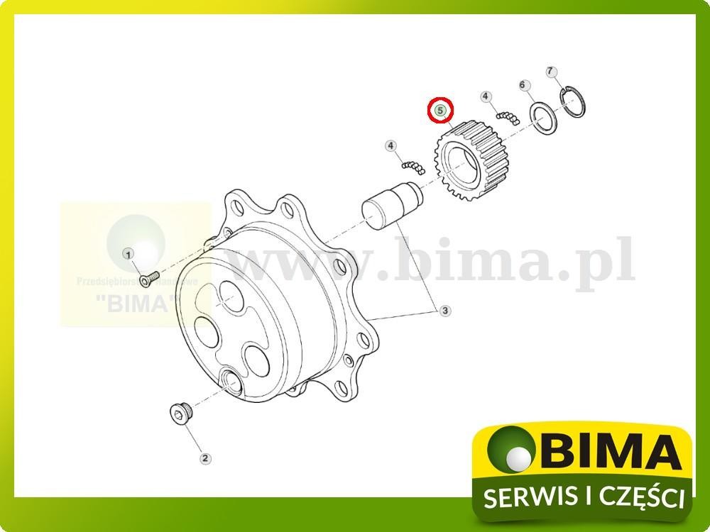 Satelita przekładni planetarnej Fendt 309,310,311,312 — zdjęcie 2