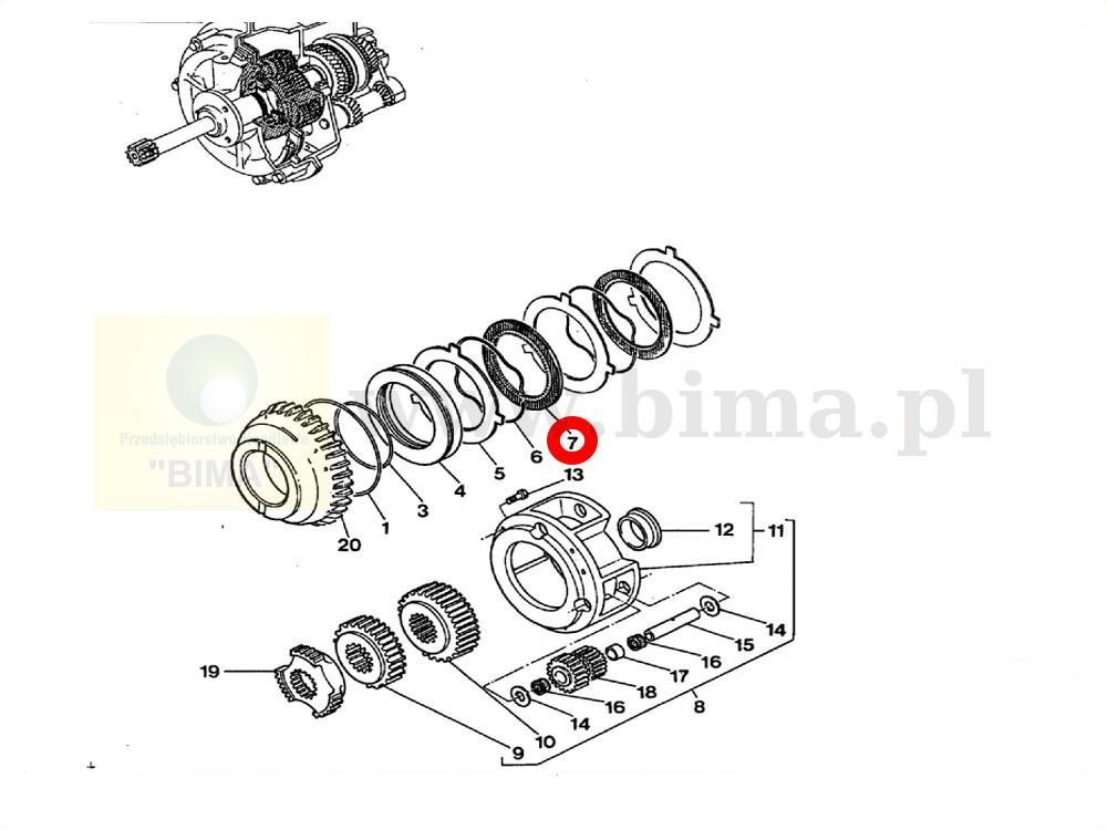 Tarcza speed shift MF Massey Ferguson 3085,3090,3095 — zdjęcie 2
