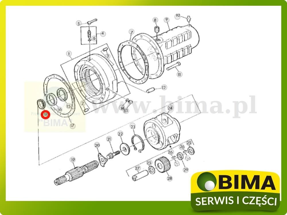 Łożysko John Deere 4055,4250,4255,4450,4455 — zdjęcie 1