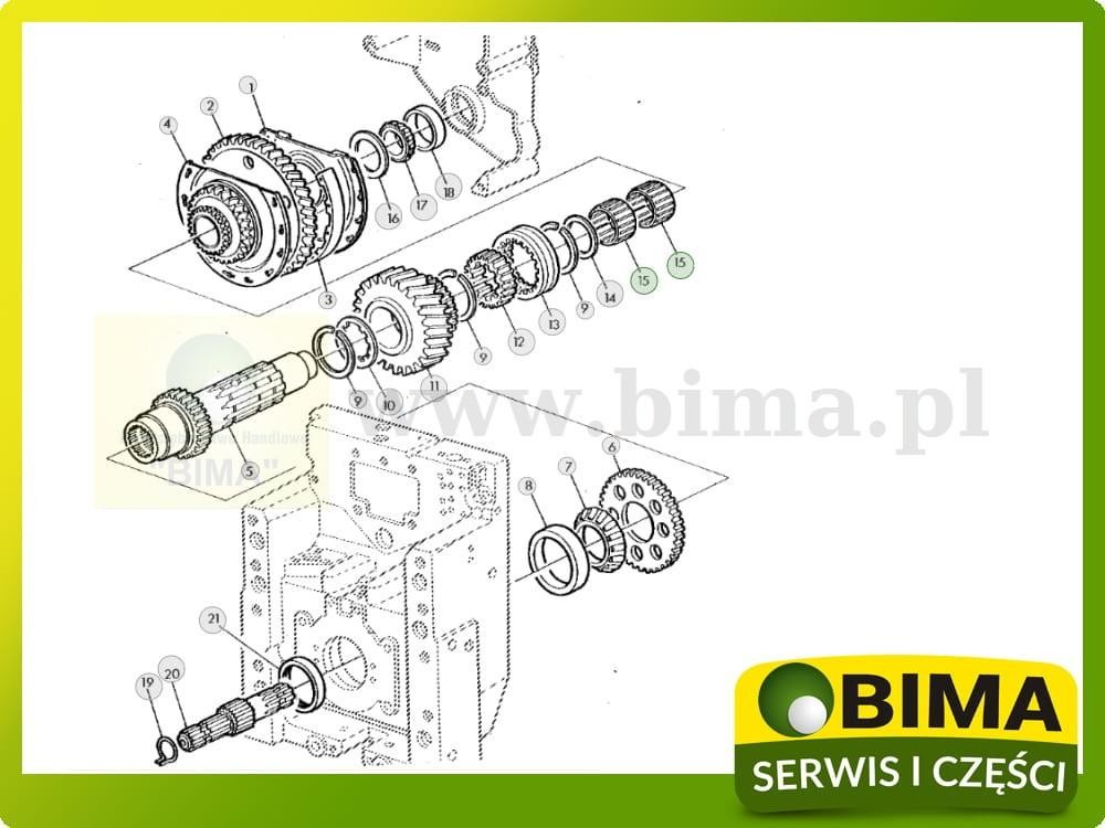 Łożysko wałeczkowe WOM John Deere 6630,7220,7320,6010 — zdjęcie 2