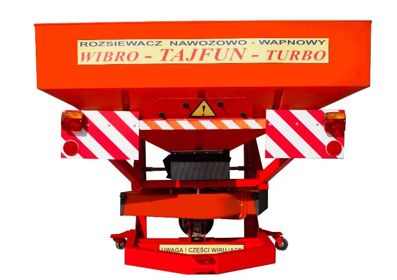 Rozsiewacz Nawozów TAJFUN 850l/1200kg wibro SADOWNICZY TRANSPORT !!!  — zdjęcie 1