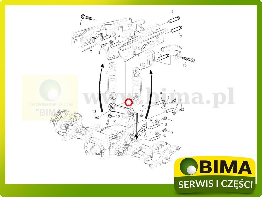 Stabilizator osi tls John Deere 6020,6120,6220,6320 — zdjęcie 2