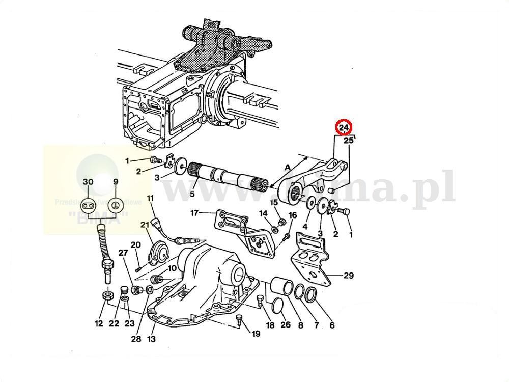Ramię podnośnika prawe BIMA5332 MF Massey Ferguson 6280 — zdjęcie 3