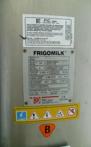 Schładzarka / chłodnia do mleka FRIGOMILK — zdjęcie 3